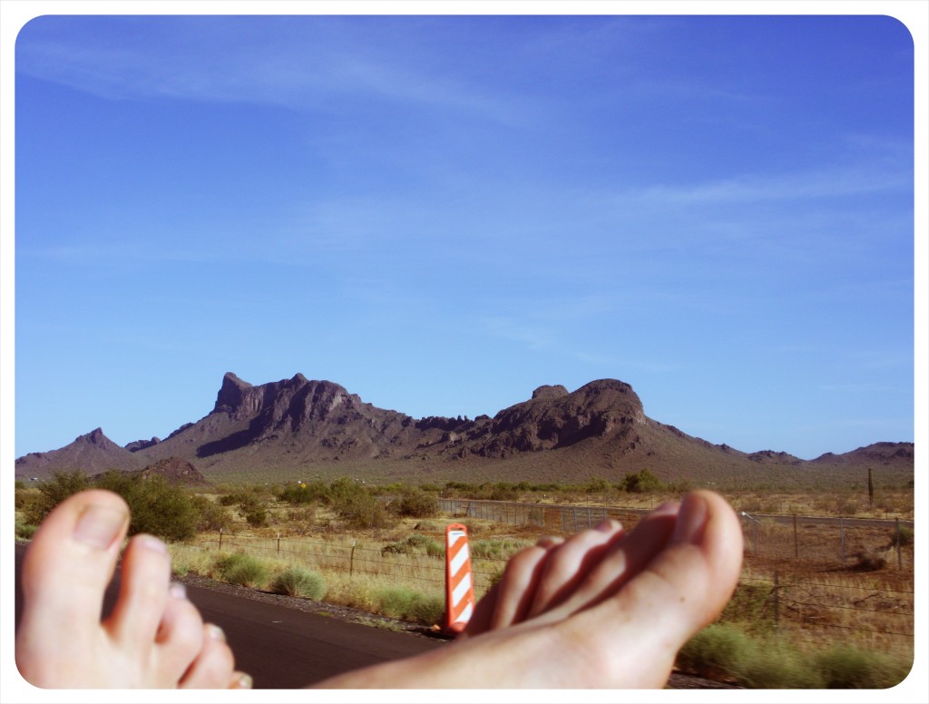 Globetrotter Feet and Red Rock