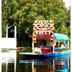 Trajinera on canal