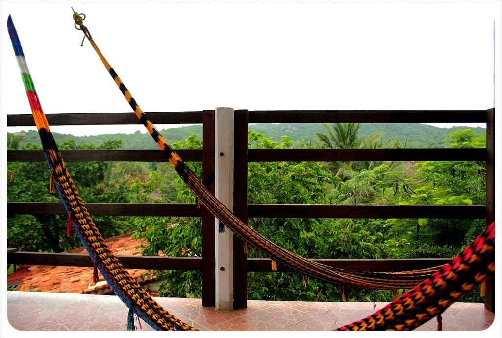 Hammocks at Posada Ziga Mazunte
