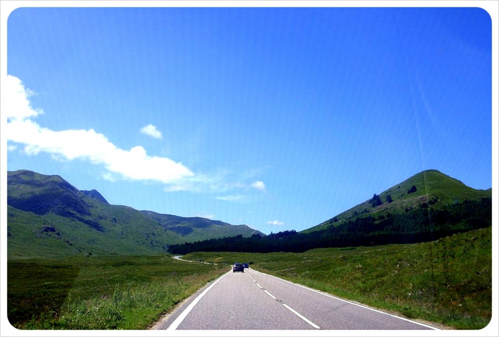 Driving through Scotland