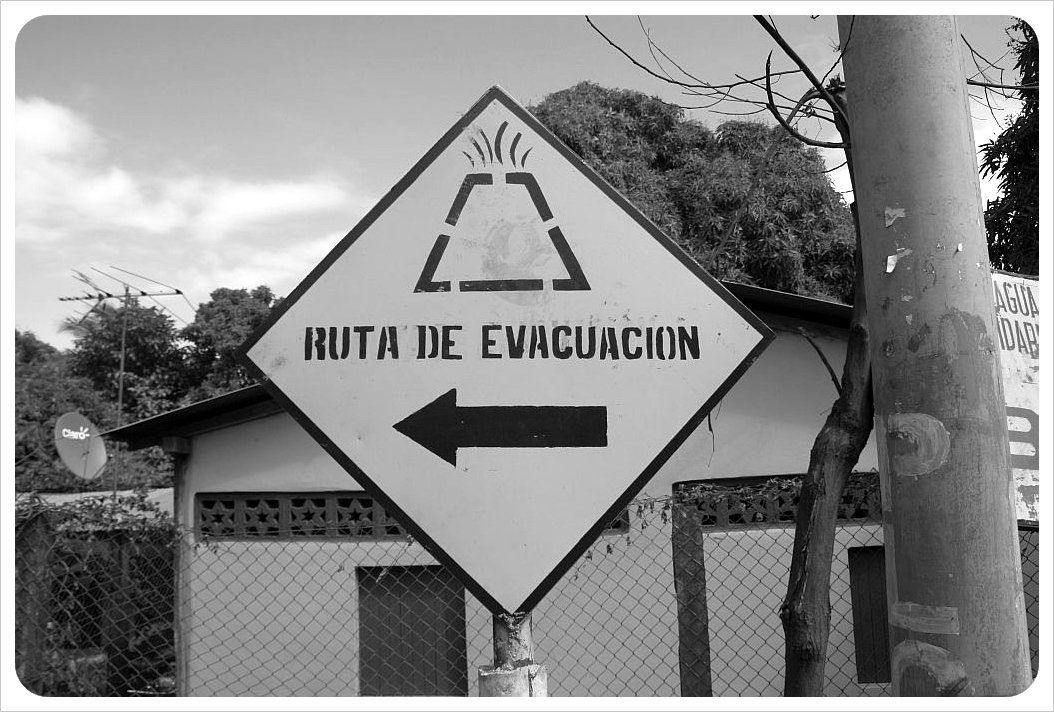 Ruta de Evacuacion Ometepe Nicaragua