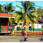 Cycling along the Caribbean Coast in Costa Rica