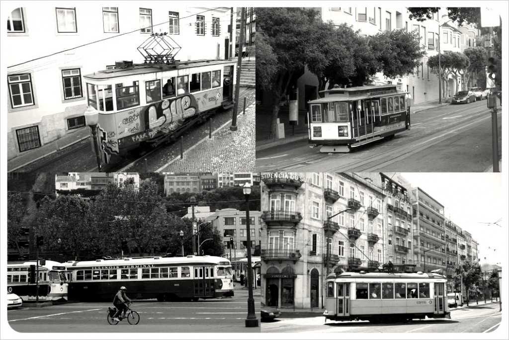 lisbon san francisco street cars & trams lisbon san francisco street cars & trams