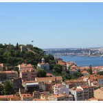 lisbon view with castle