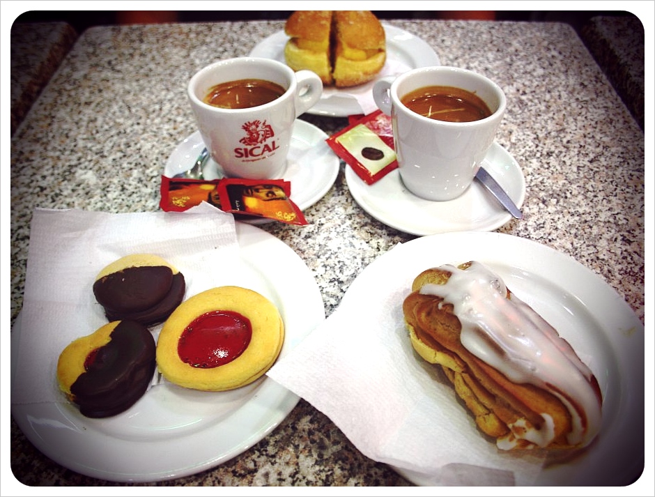 pastry selection & cafe lisbon