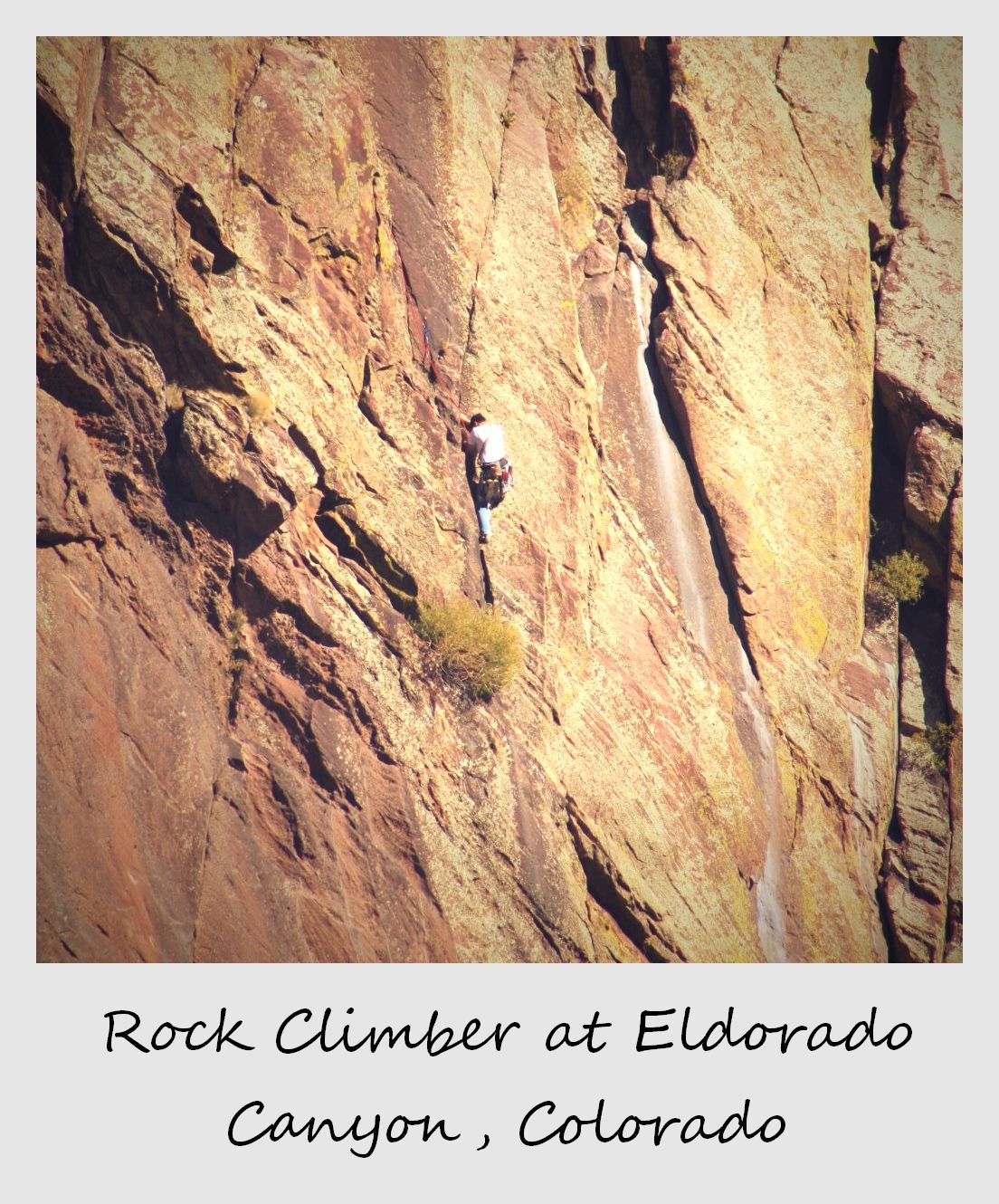 polaroid of the week usa colorado el dorado rock climber