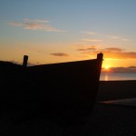Sunset at Brighton Beach England