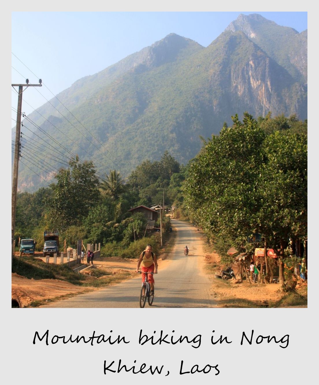 polaroid of the week laos nong khiew mountain biking