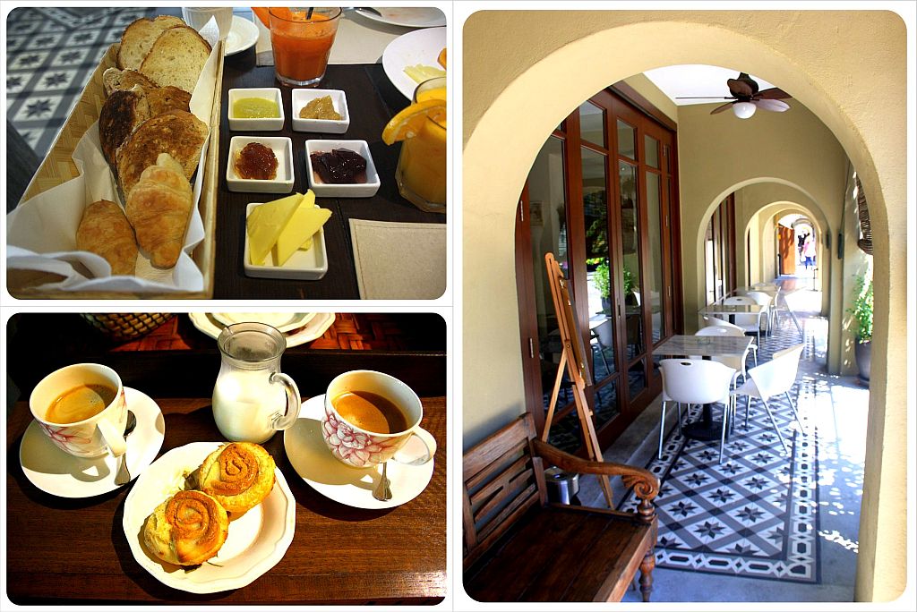 breakfast and restaurant at campbell house hotel penang