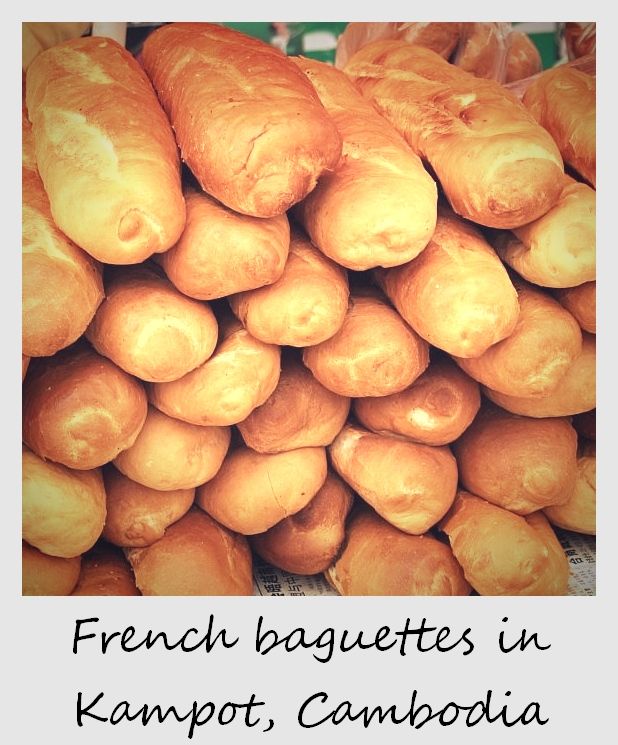 polaroid of the week cambodia kampot french baguettes