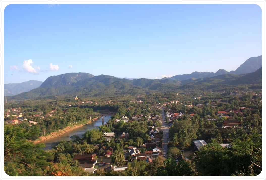 view over luang prabang