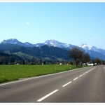 road to the bavarian alps