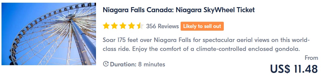 Niagara Falls SkyWheel Tickets