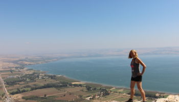Dani hiking in Israel