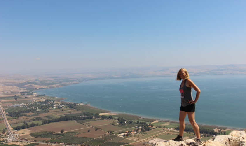 Dani hiking in Israel