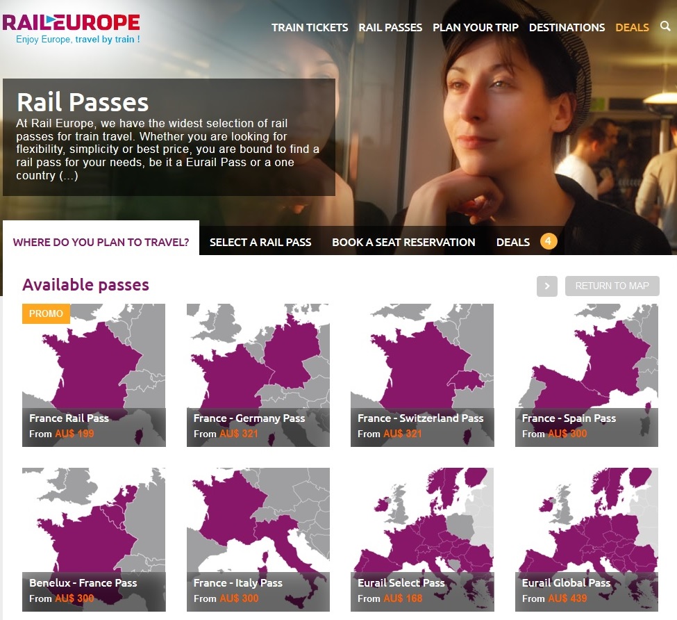 Raileurope Passes