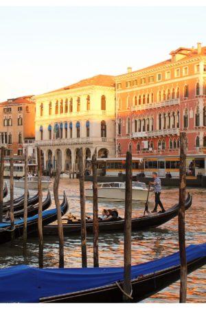 venice grand canal before sunset